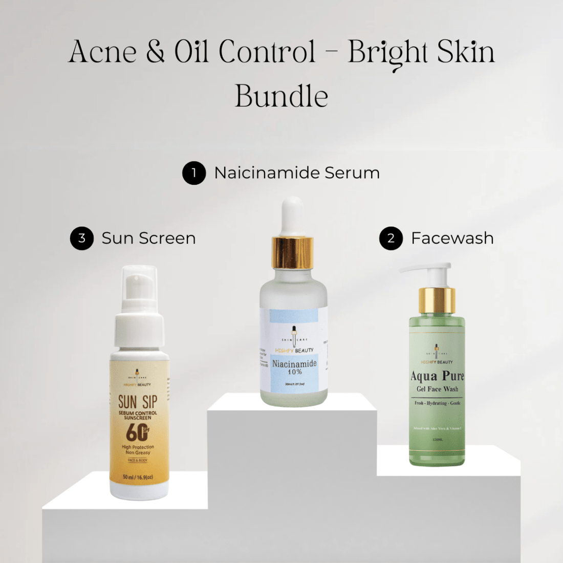 Acne & Oil Control – Bright Skin Bundle - Highfy Beauty